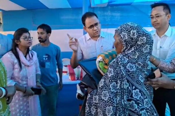 District Magistrate at the government camp in Duar