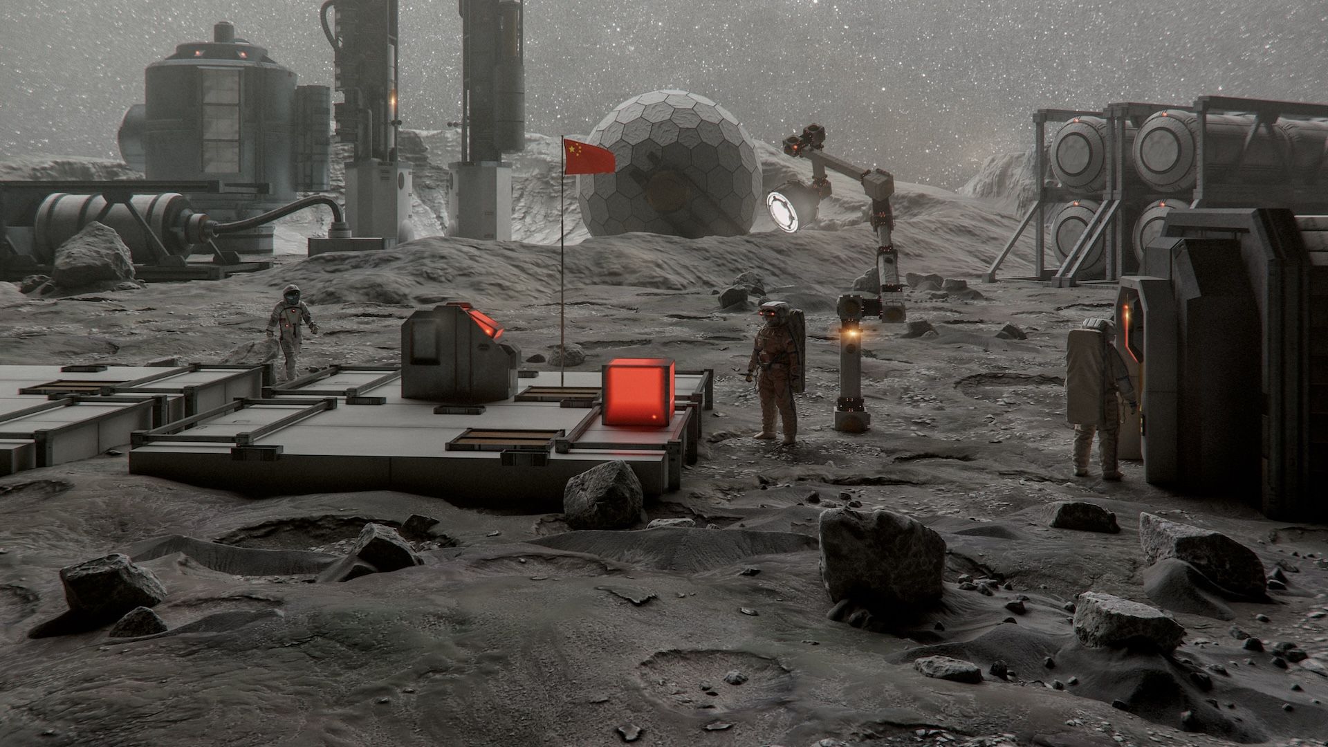 Power Plant on Moon