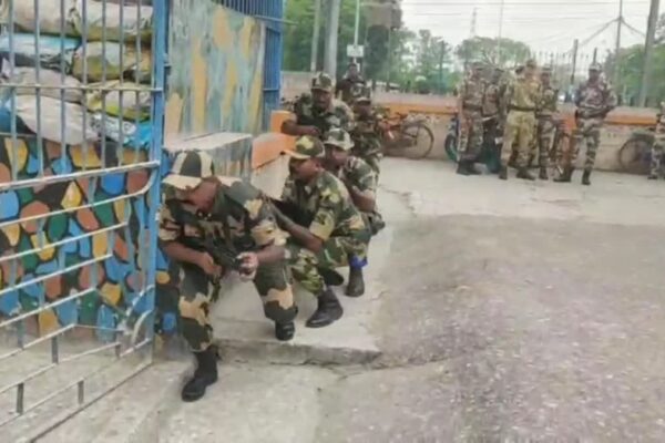 Mock drill at Farakka Barrage
